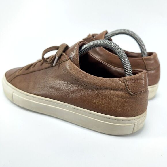 Common Projects Achilles Low Mens 41 EU 8 US Brown Leather Casual Shoes 9417 - Picture 4 of 9